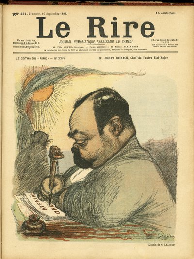 Ilustração de Charles Leandre (1862-1934) para a capa de Le Rire de Charles Leandre