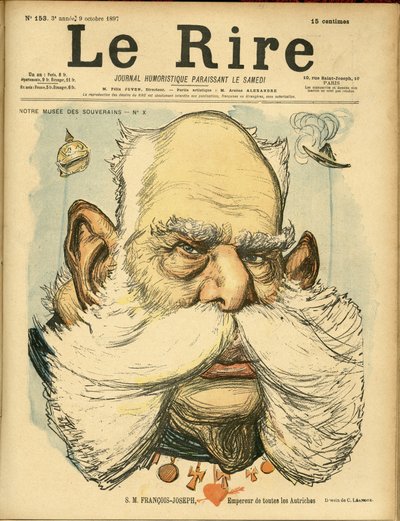 Ilustração de Charles Leandre (1862-1934) para a capa de Le Rire de Charles Leandre