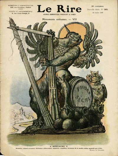 Ilustração de Charles Leandre (1862-1934) para a capa de Le Rire de Charles Leandre
