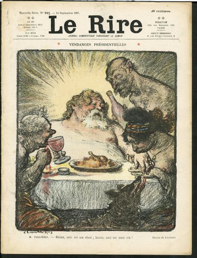 Ilustração de Charles Leandre (1862-1934) para a capa de Le Rire de Charles Leandre