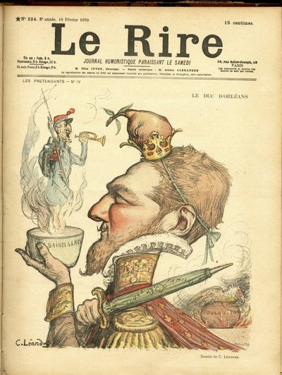 Ilustração de Charles Leandre (1862-1934) para a capa de Le Rire de Charles Leandre