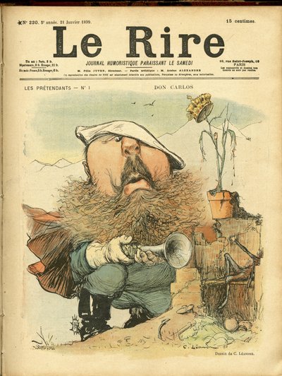 Ilustração de Charles Leandre (1862-1934) para a capa de Le Rire de Charles Leandre