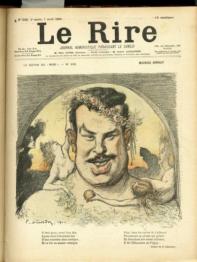 Ilustração de Charles Leandre (1862-1934) para a capa de Le Rire de Charles Leandre