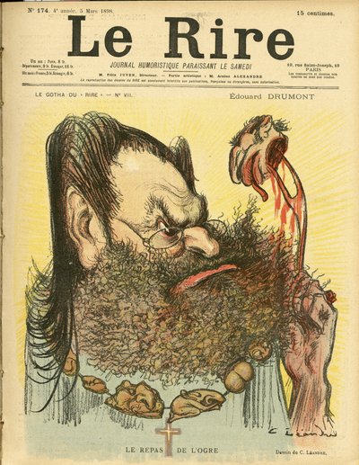 Ilustração de Charles Leandre (1862-1934) para a capa de Le Rire de Charles Leandre