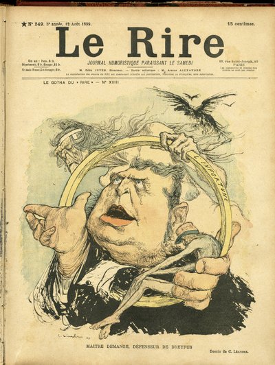 Ilustração de Charles Leandre (1862-1934) para a capa de Le Rire de Charles Leandre