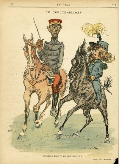 Ilustração de Charles Leandre (1862-1934) em Le Rire de Charles Leandre