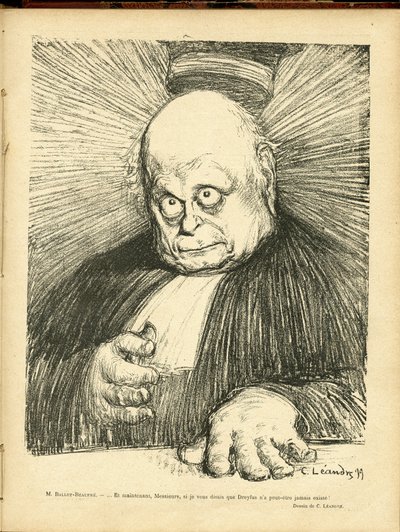 Ilustração de Charles Leandre (1862-1934) em Le Rire de Charles Leandre