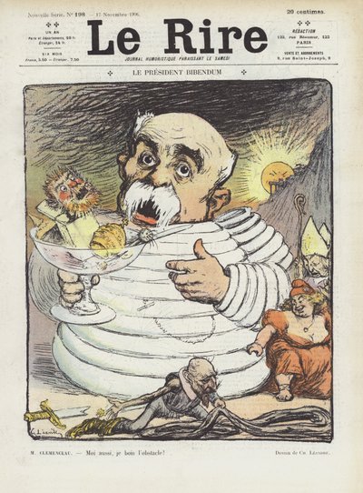 Beber presidente. Ilustração para Le Rire de Charles Leandre