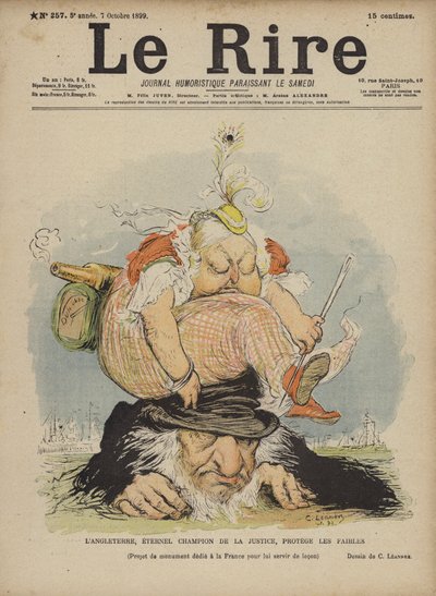 Rainha Vitória, ilustração para o riso de Charles Leandre