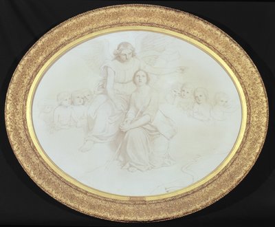 Uma cena ilustrando as linhas 979-995 de Comus por John Milton (1608-74) (óleo e lápis sobre tela) de Charles Lock Eastlake