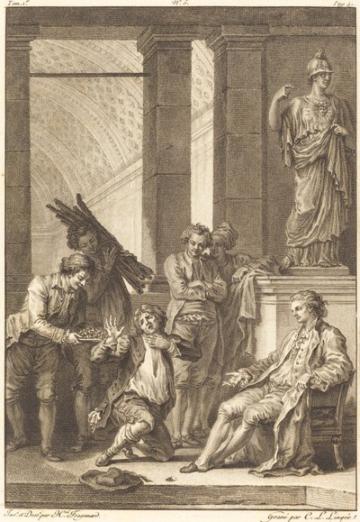 O camponês de Charles Louis Lingée after Jean Honoré Fragonard