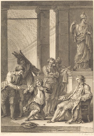 O camponês de Charles Louis Lingée after Jean Honoré Fragonard
