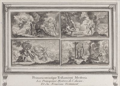 Quatro cenas bíblicas: os principais mistérios do Antigo e do Novo Testamento Les principaux..., 1680-1728. de Charles Louis Simonneau