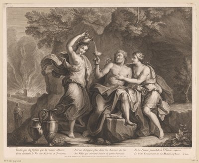 Lot e as suas filhas de Charles Louis Simonneau