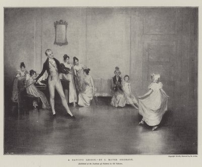 Uma aula de dança de Charles MacIvor or MacIver Grierson