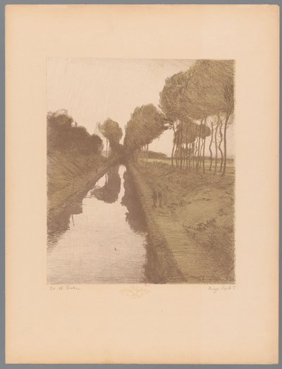 Dois peões ao longo de um canal
Paisagens (título da série)
Suite des Paysages (título da série) de Charles Marie Dulac