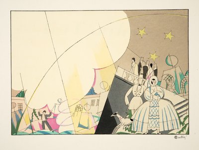 Fire, DArtifice, de Sports & Entertainment, pub. 1914 (estêncil) de Charles Martin