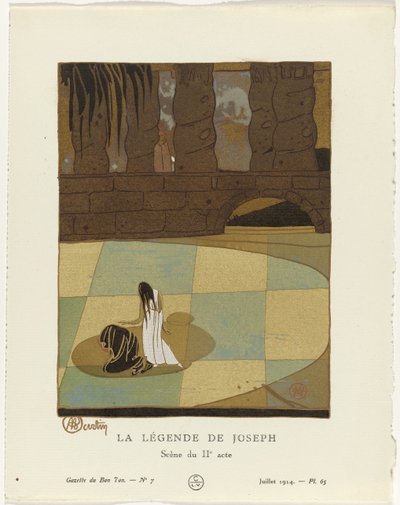 Gazette du Bon Ton, 1914 - Nº 7: A Lenda de José / Cena do segundo ato de Charles Martin