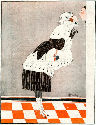 Adeus e obrigado ! Cuidado com a minha maquiagem - ilustração de la Vie Parisienne de Charles Martin