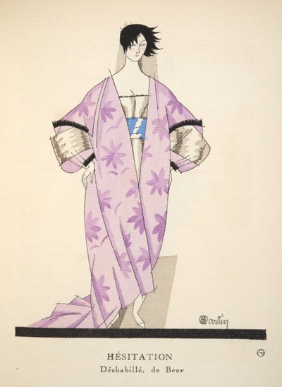 Hesitação de Bon Ton Gazette, pub. 1920 (estêncil) de Charles Martin