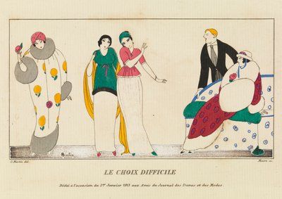 Prato de "Le Choix Difficle" (A escolha difícil) de Charles Martin