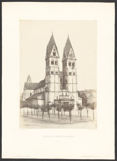 Igreja de São Castor em Coblentz de Charles Marville
