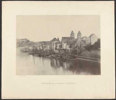 Boca do Mosela em Coblentz de Charles Marville