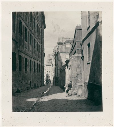Rue Chartière (impasse Chartière) a partir da rue de Reims de Charles Marville