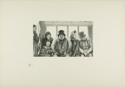 Interior de um ônibus de Charles Maurand
