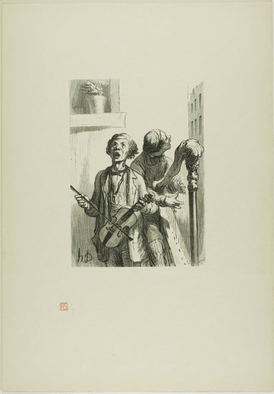 Os cantores de rua de Charles Maurand