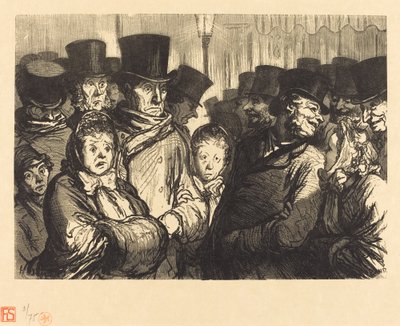 Boulevard du Temple à meia-noite de Charles Maurand after Honoré Daumier
