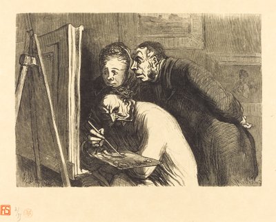 Pintores e burgueses de Charles Maurand after Honoré Daumier
