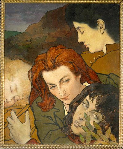 Composição alegórica, c.1892 (pintura sobre tela) de Charles Maurin