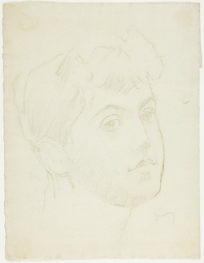 Cabeça de retrato de uma jovem de Charles Maurin