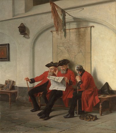 Notícias da frente, 1880 de Charles Meer Webb