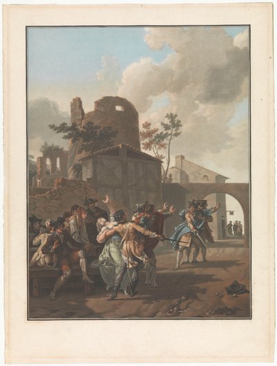 Quatro Cenas da Vida na Aldeia
A disputa
La Rixe
Cenas de quatro géneros de vida na aldeia (título da série) de Charles Melchior Descourtis