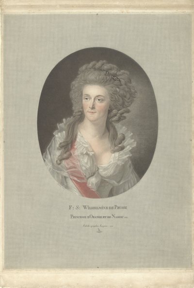 Retrato de Guilhermina da Prússia, Princesa de Orange-Nassau F: S: Wilhelmine de Prusse Princesse d