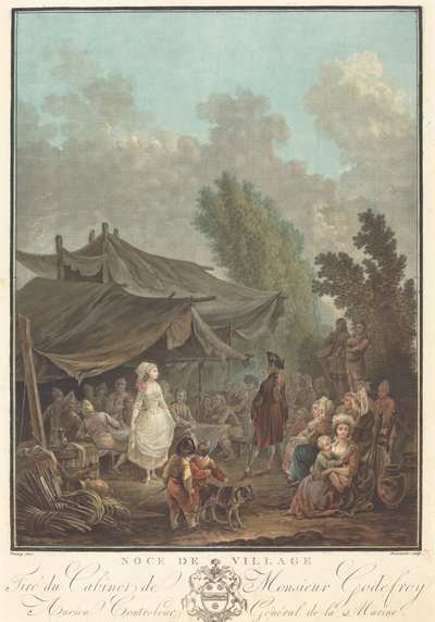 Noce de Village (Casamento na Aldeia) de Charles Melchior Descourtis after Nicolas Antoine Taunay