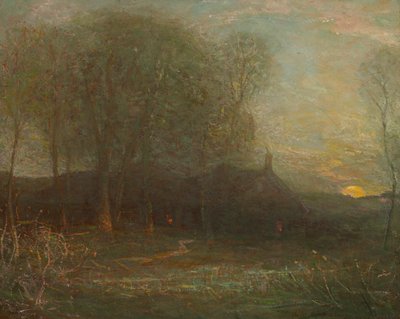 A Lua da Colheita, c. 1908. de Charles Melville Dewey