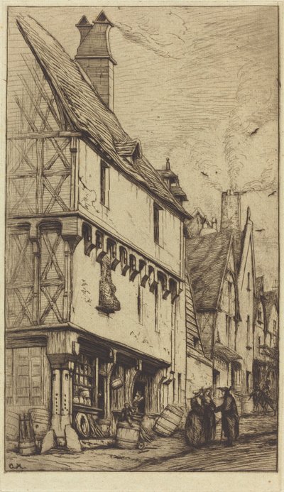 Ancienne habitação à Bourges, dite "La Maison du Musicien" (An Old House at Bourges, às vezes chamado de "Casa do Músico") de Charles Meryon