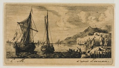 Barcos Calais em Vlissingen de Charles Meryon