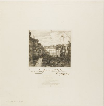 Estabelecimento de Banho Frio de Chevrier, Paris de Charles Meryon