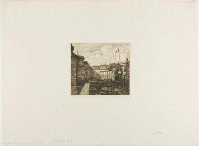 Estabelecimento de Banho Frio de Chevrier, Paris de Charles Meryon