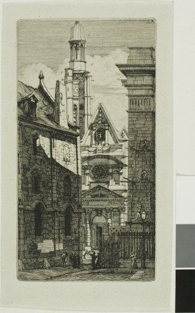 Igreja de St. Etienne du Mont, Paris de Charles Meryon