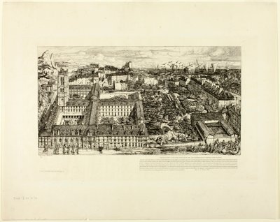 Colégio Henry IV (ou Lycée Napoléon), Paris de Charles Meryon