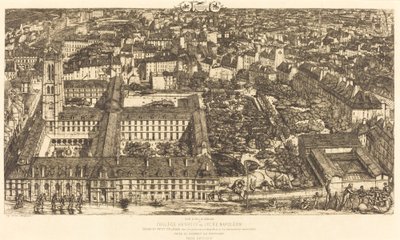 College Henri IV, Paris, ou Lycée Napoléon (Henry IV College ou Napoleon School) de Charles Meryon