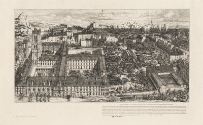 Collège Henri IV, Paris, ou Lycée Napoléon (Henry IV College ou Napoleon School, Paris) de Charles Meryon