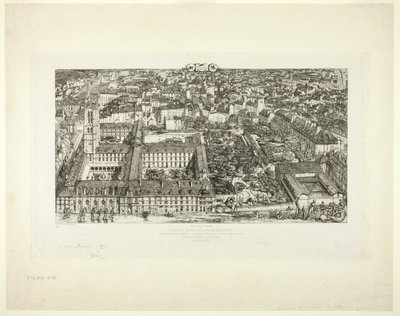 Colégio Henry IV (ou Lycée Napoléon), Paris de Charles Meryon
