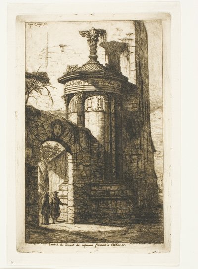 Entrada para o Mosteiro dos Capuchinhos Francês em Atenas de Charles Meryon