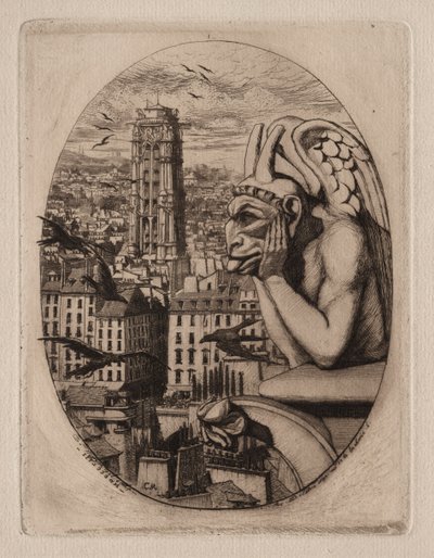 Gravuras de Paris: A Gárgula de Charles Meryon